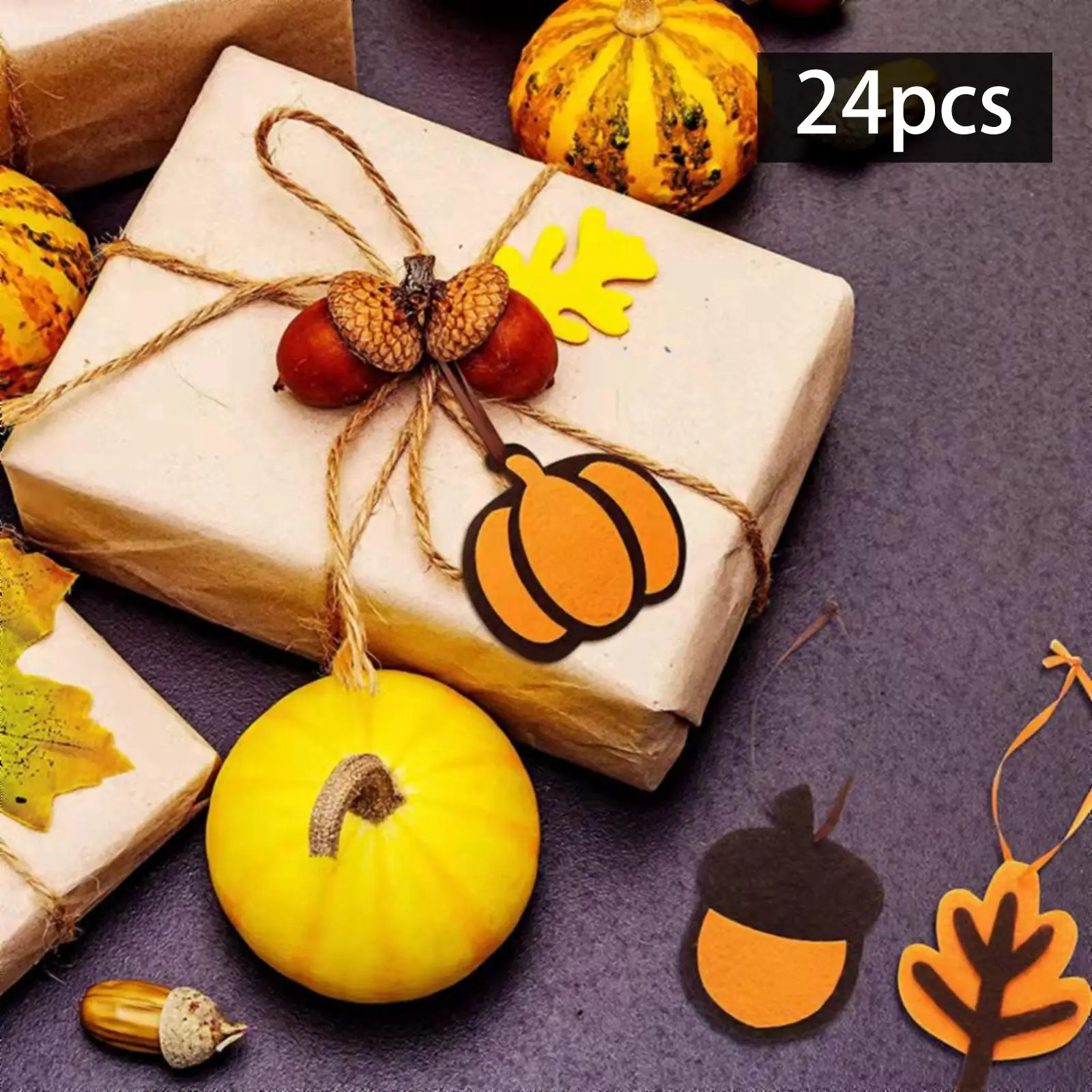 24 Pieces Halloween Pendant Pumpkin Turkey Pendants Cartoon Kitchen