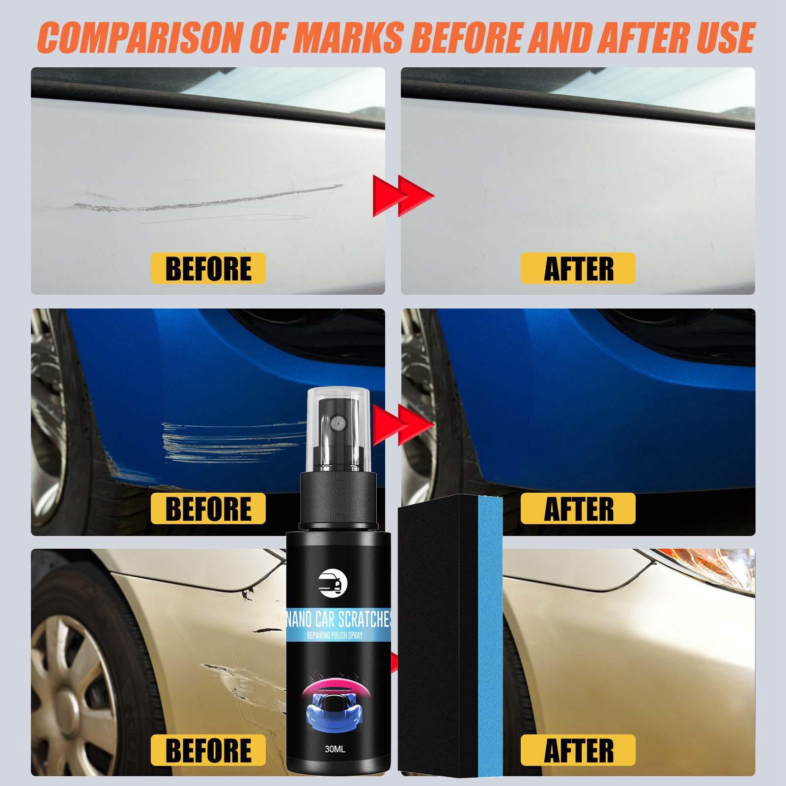 Ceramic Coating Spray Car Repairing Spray with Sponge for Car Scratch 30ml Car Scratch Repair Removal Car Scratch Remover