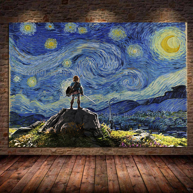 Starry Night Van Gogh Accessories  Van Gogh Starry Night Keychain -  Keychain Key - Aliexpress