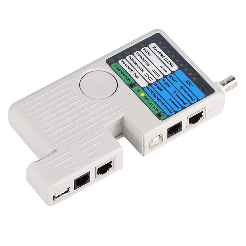 Professional 4 In 1 Cable Tester /RJ11/USB/BNC Phone Tester