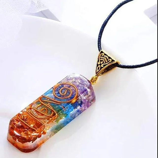 Natural Crystal Seven Chakra Healing Stone Chakra Pendant Necklace Energy Jewelry  Pendant Reiki Amulet For Girl Boy Charm Gifts - AliExpress