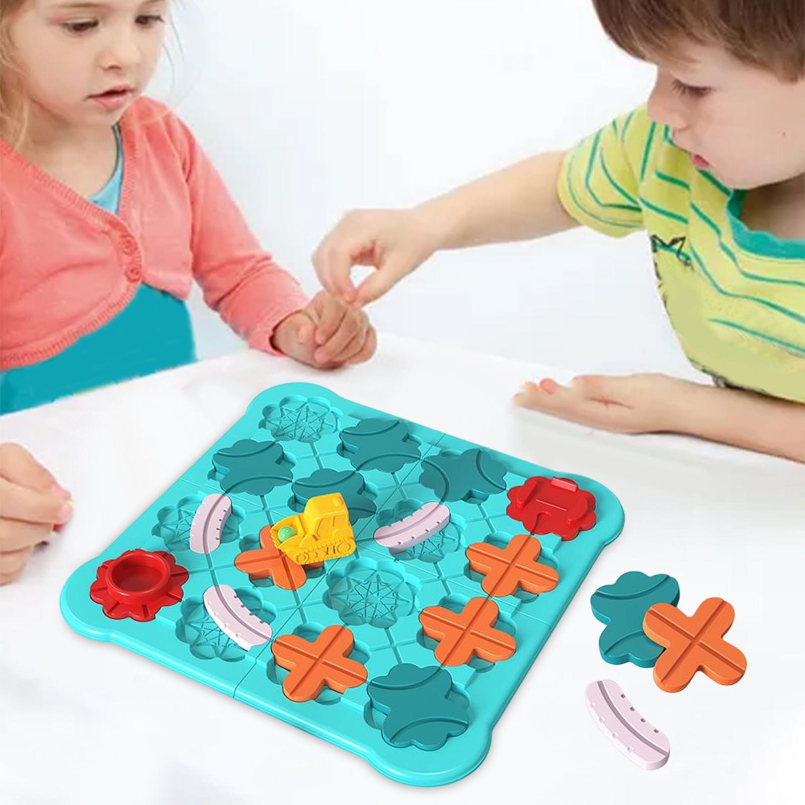 Car Road Maze with 118 Card Road Construction Maze Board Game for Boys Girls