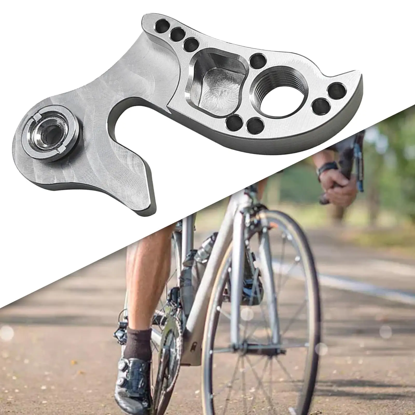Universal Derailleur Hanger Stainless Steel Adapter Transmission hook Silver Parts for Racing Bike Replace MTB Road Bike