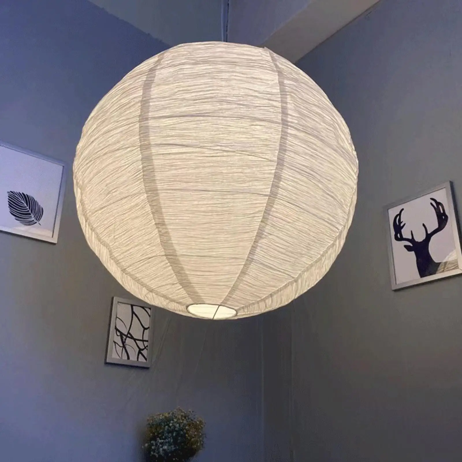 Pendant Light Lampshade Paper Lantern Ceiling Light Pendants Fixture Hanging Lighting for Living Room Home Cafe Restaurant Decor