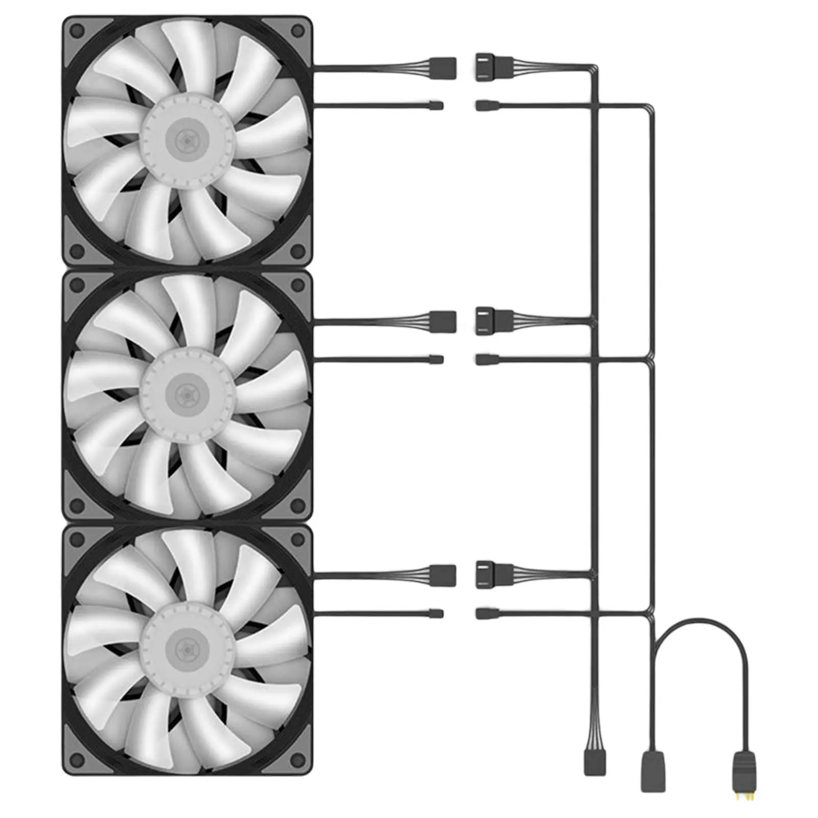 Computer Case Fans 120mm Cooling Fan High Performance 4Pin PWM Ventilador for PC Case