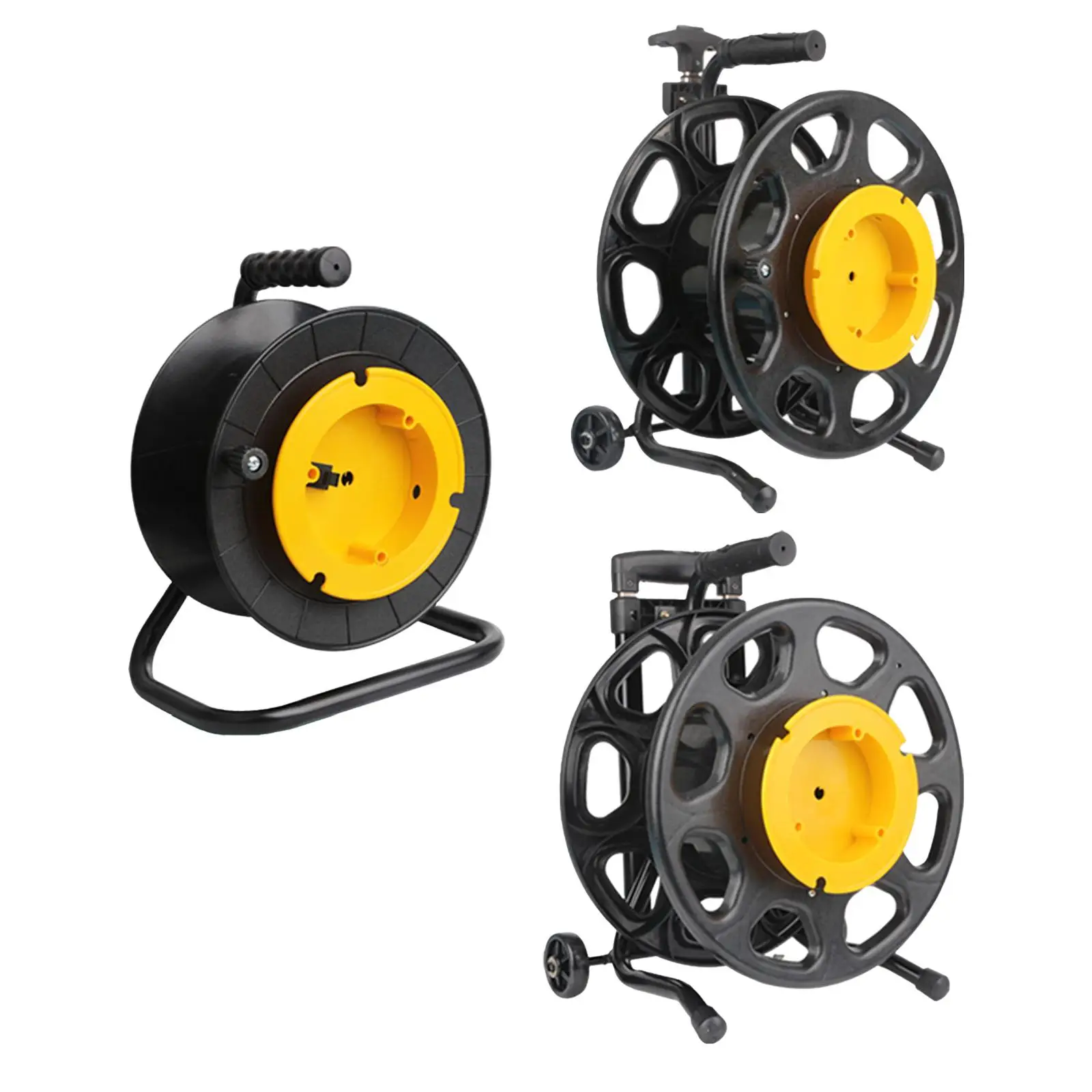 Mobile Cable Reel Extension Cord Reel Easy to Grip Optical Fiber Empty Disk for Lawnmower Cable Workshop Garden Accessories Yard