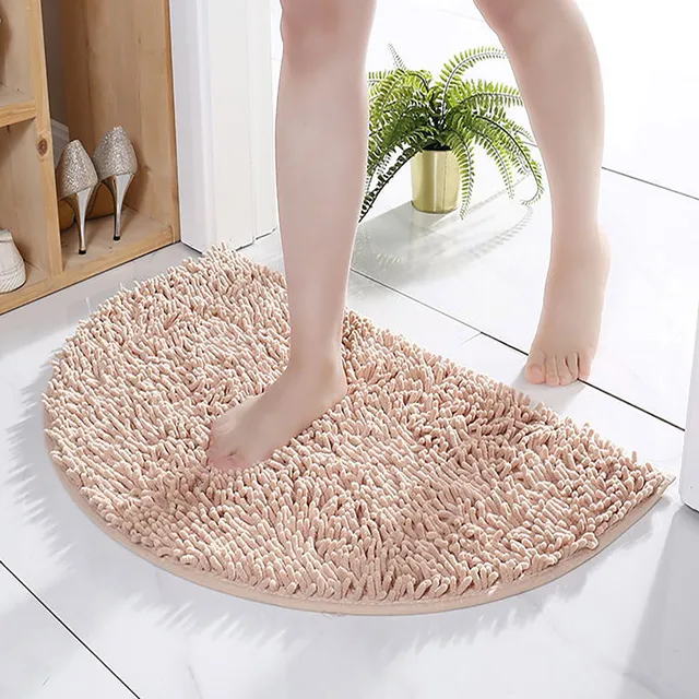 40X60/60X90cm Soft Carpet Slip-resistant Bathing Room Rug Floor Door Mat  Dirt Barrier Semi Circle Floor Door Cushion Mat Rug - AliExpress