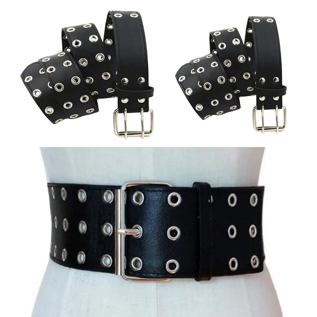 Women Mens Waist Belt Metal Pin Buckle Waistband  Belt