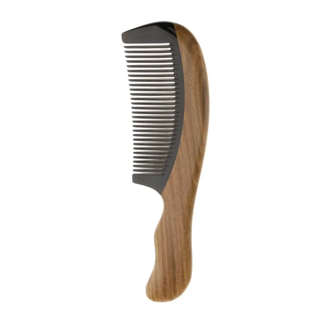 Handheld  Hair Head Scalp Massage Comb Wooden Pocket Hairbrush Wide  Brush