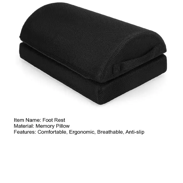 Foot Rest Comfortable Zipper Double Layer Relieve Fatigue under Desk  Footrest Cushion Office Accessories Footrest Cushion - AliExpress