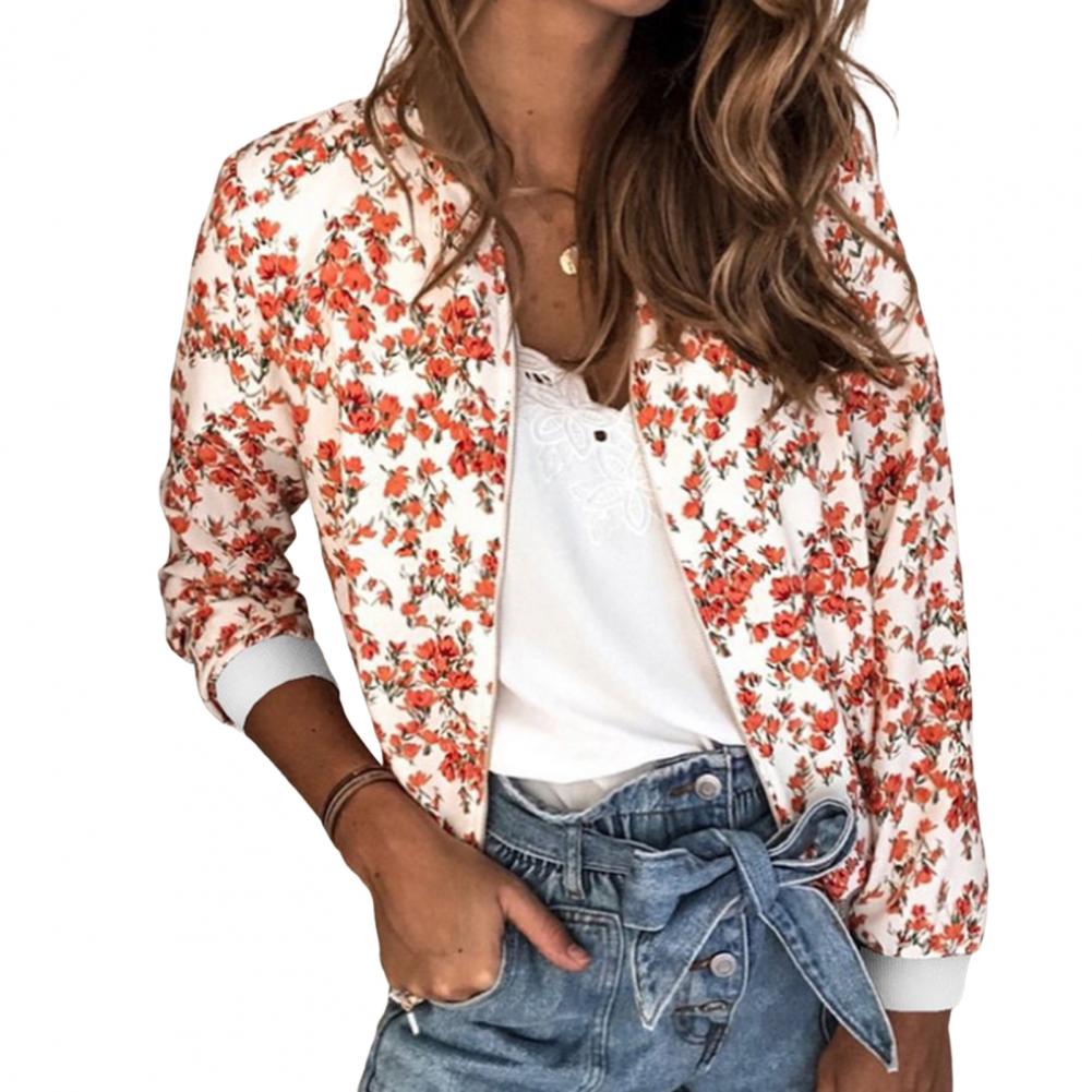 Title 1, Women Floral Printed Jackets Spring Autumn Long...