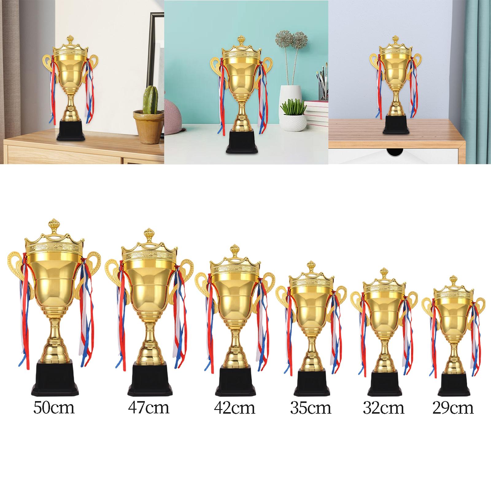 Trophy Cup Metal Decor Party Favors for Award Competitions Classroom Sports Championships Tournaments Football Soccer Baseball