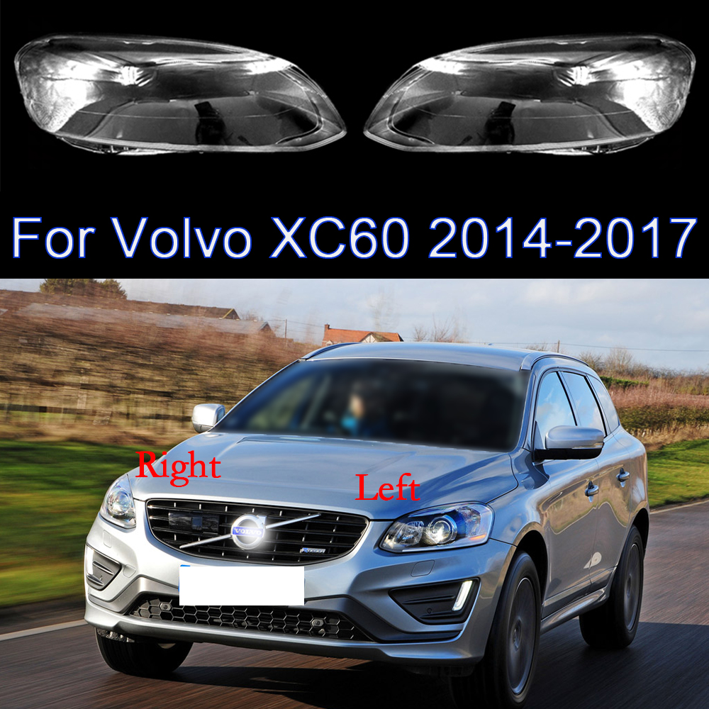 Стекло передней фары автомобиля для Volvo XC60 2014-2017, крышка объектива,  абажур, прозрачное плексиовое стекло, налобный фонарь, оболочка,  автомобильные аксессуары | AliExpress