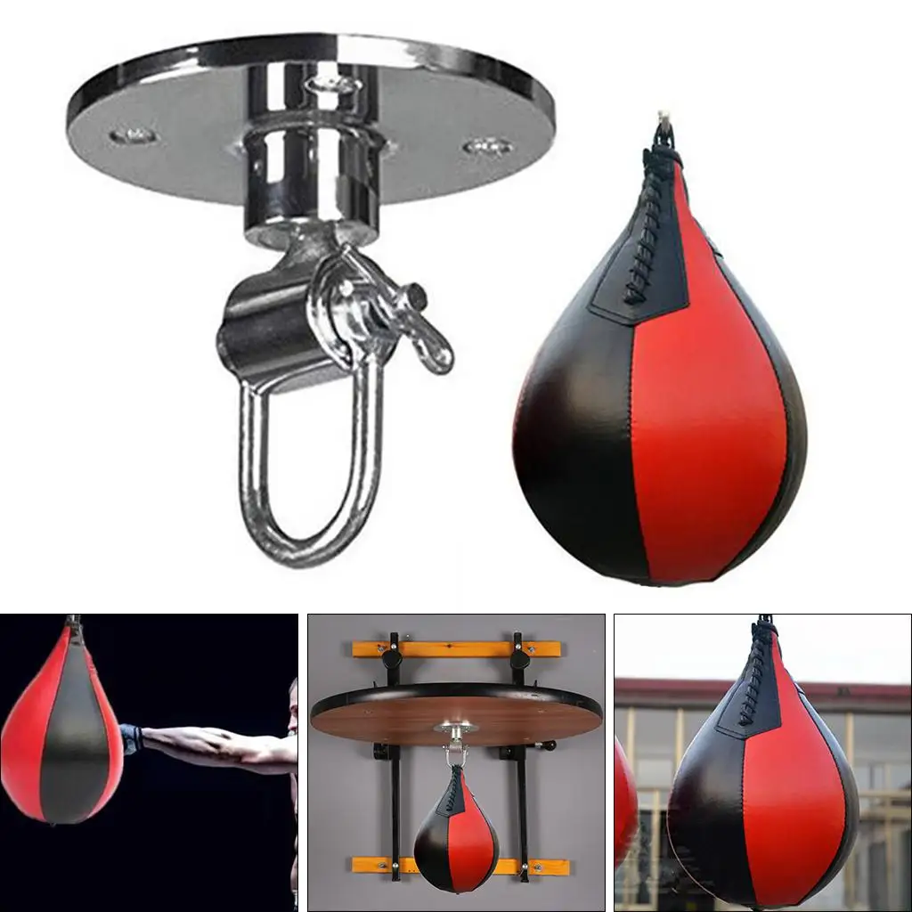 Boxing Training   package, Heavy Duty PU Leather Hanging Swivel  ball for Boxing  Fighting Sport Training