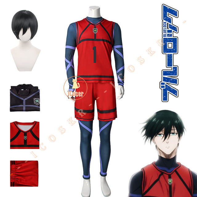 Blue Lock Season 2 Rin Itoshi Cosplay Costume