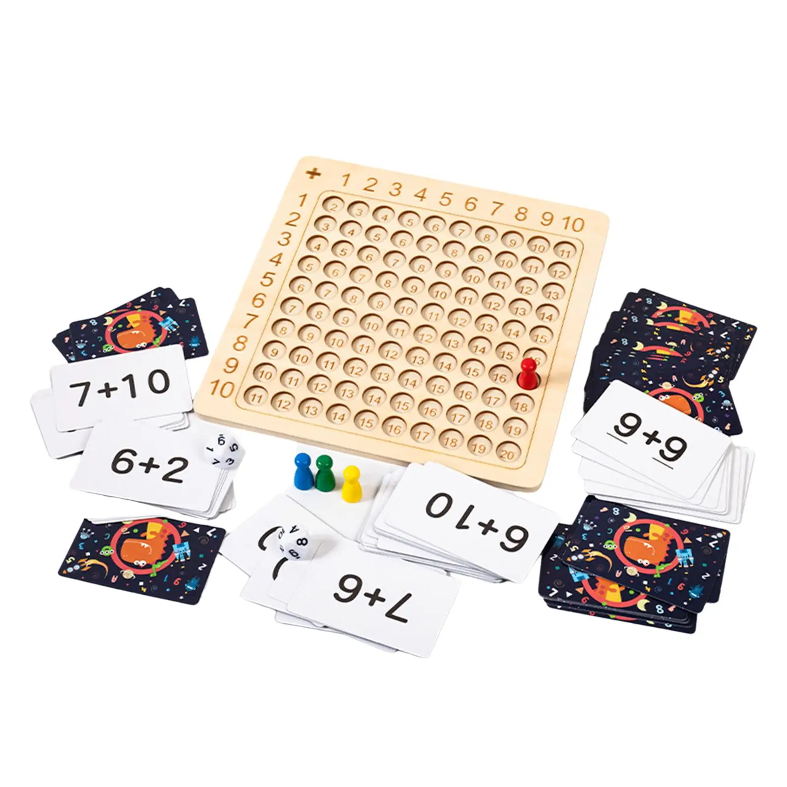 Wooden Multiplication Board Gifts Thinking Game Multiplication Division Board Parent Child Interactive Toys Educational Toys