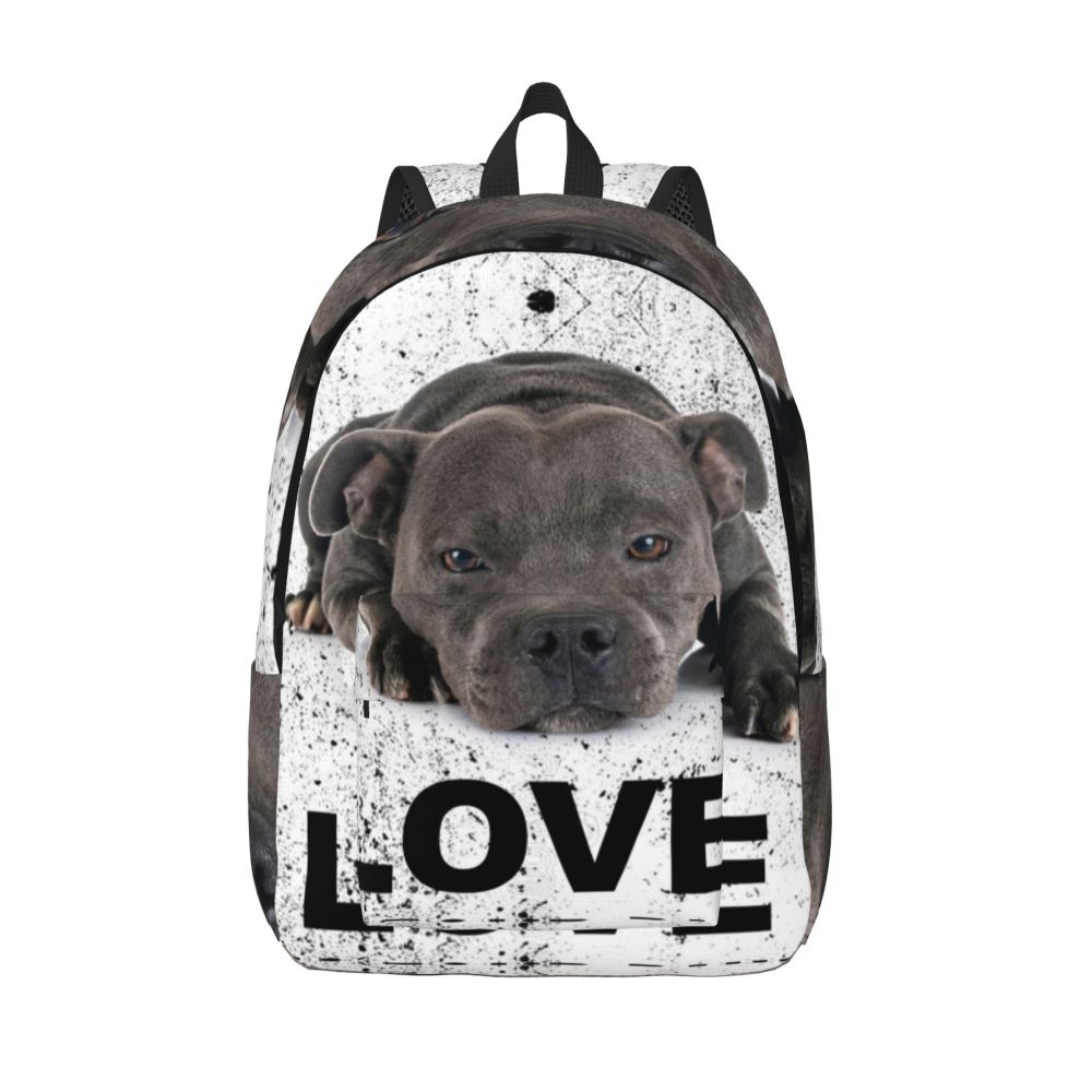 Mulheres Homens Waterproof School College Dog Lover Bag Print Bookbag