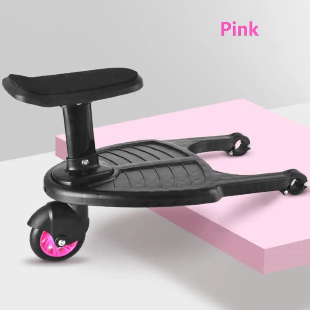 Baby Stroller Auxiliary Pedal Buggy Second Child Pushchair Standing Plate Seat