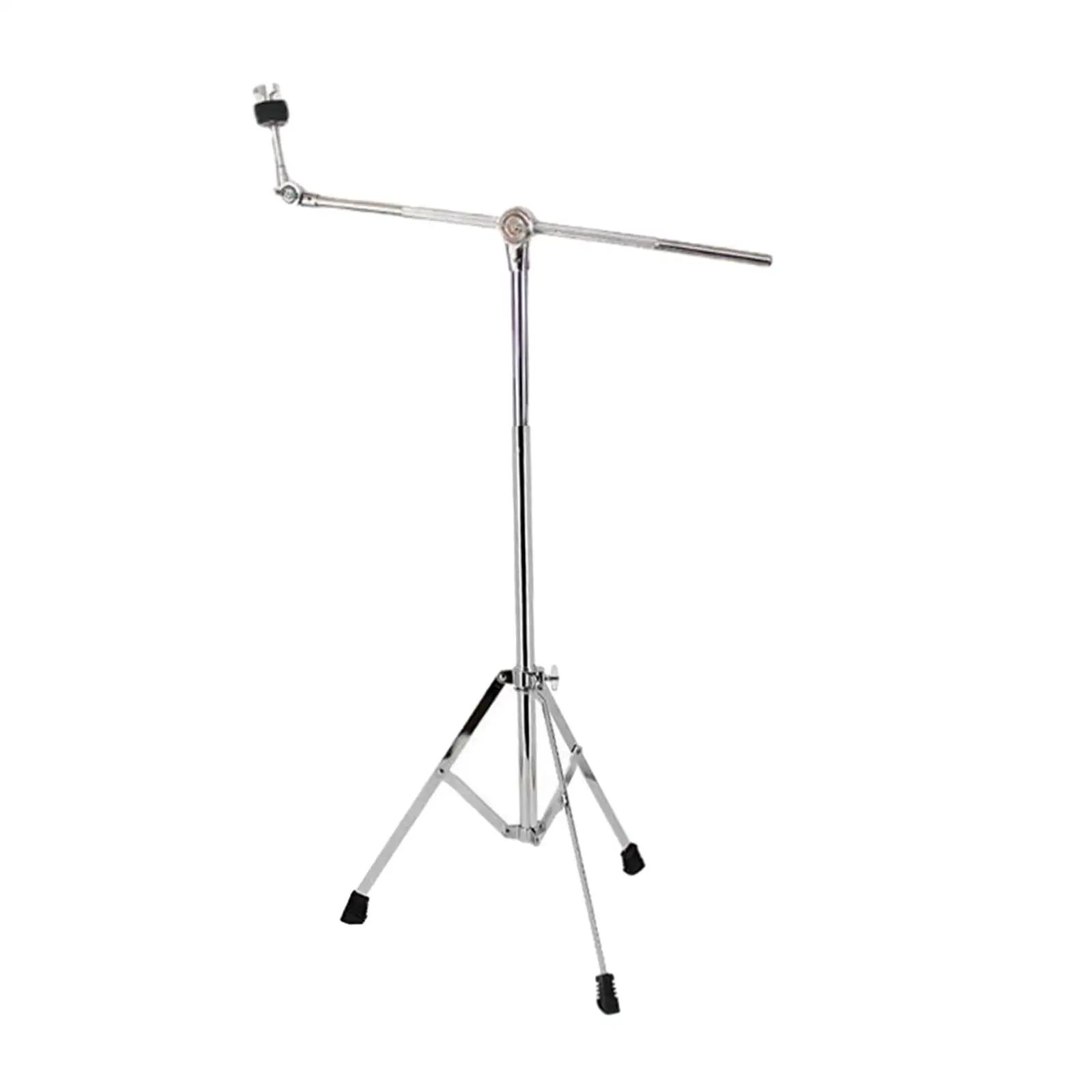 Percussion Floor Cymbal Stand Holder Adjustable Accessory Portable Heavy Duty Metal Tube Professional Universal Easily Carry