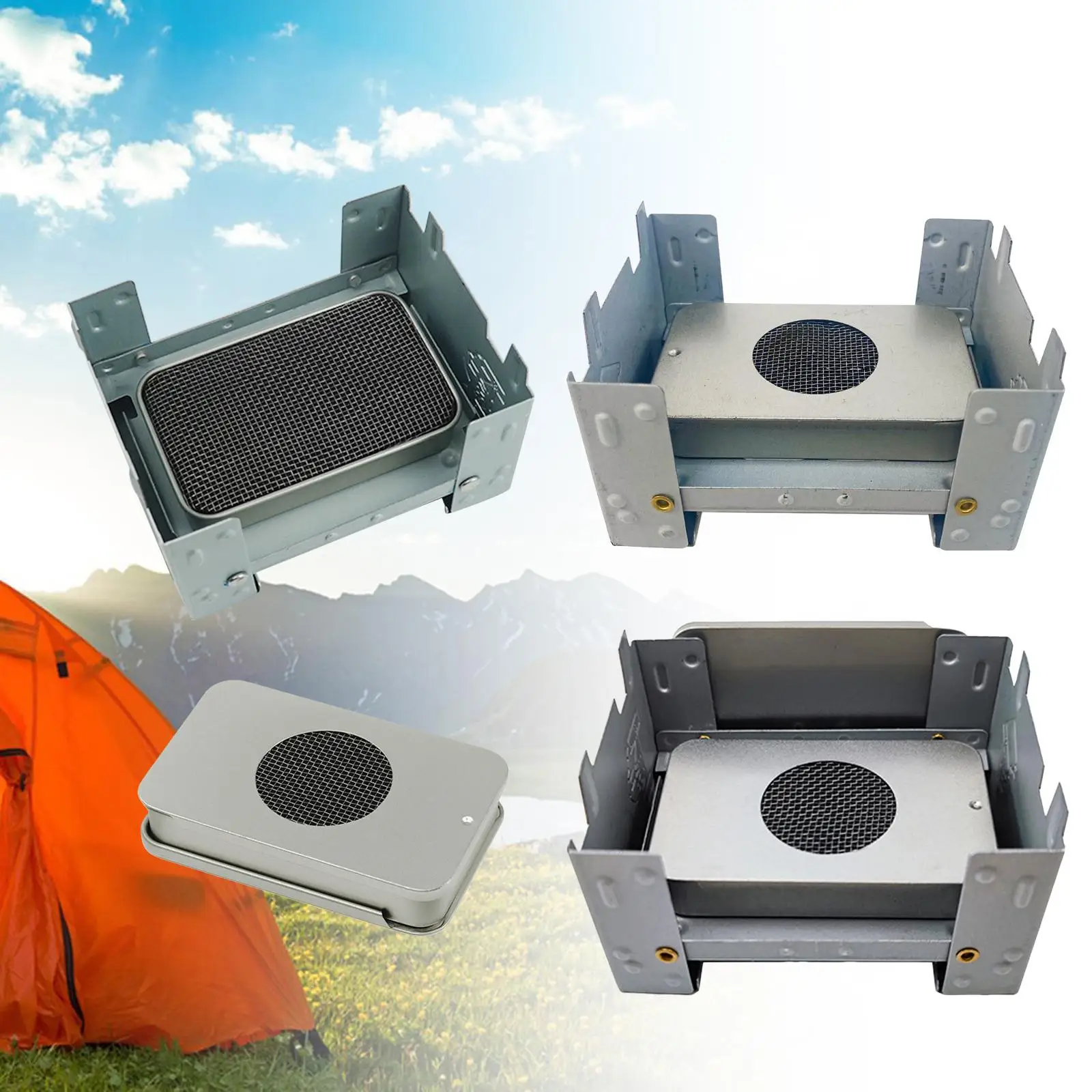 Alcohol Camping Stoves Lightweight Stainless Steel Camp Stoves for Picnic Camping