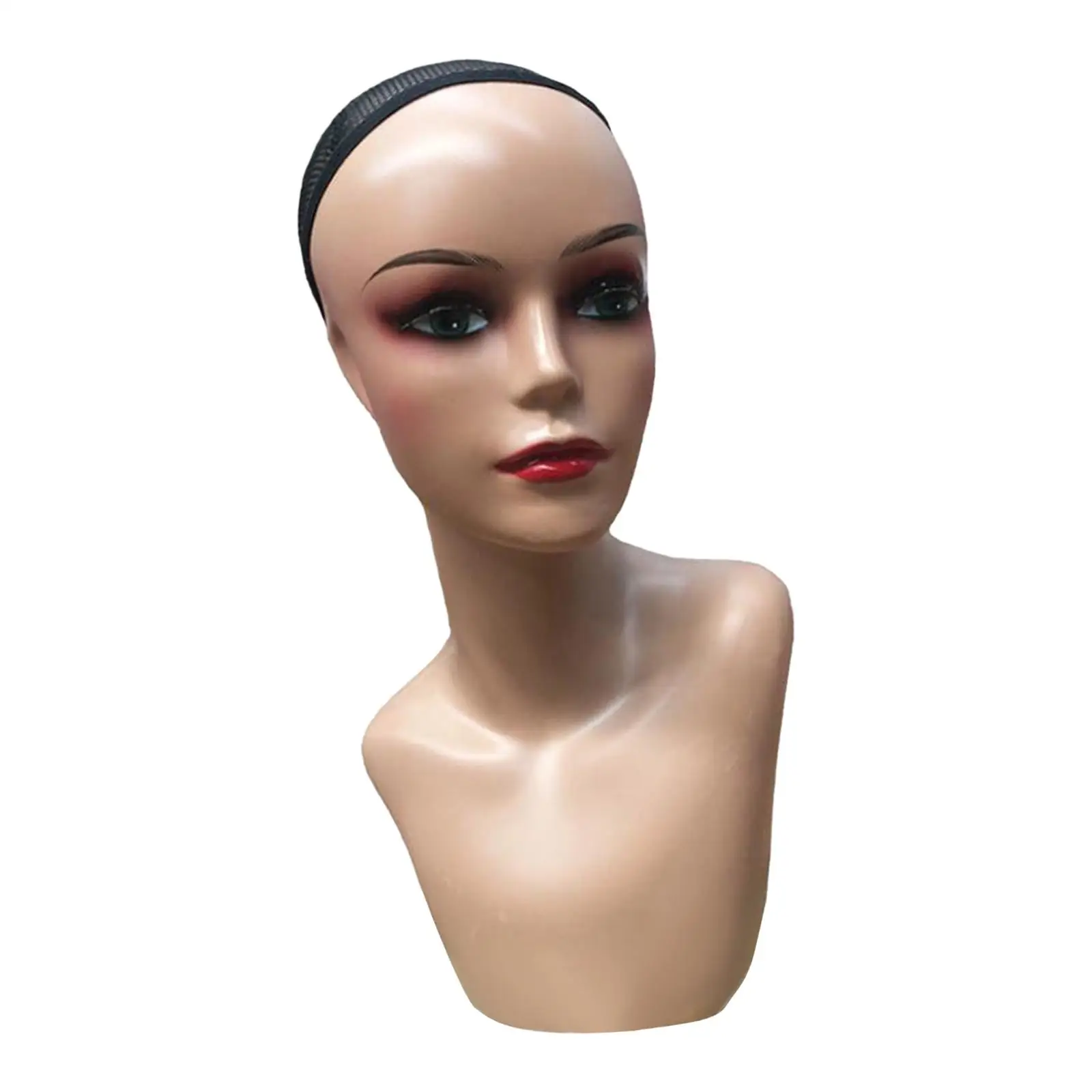 Bald Mannequin Head Female Wigs Display Model for Shop Eyeglasses Wig Making
