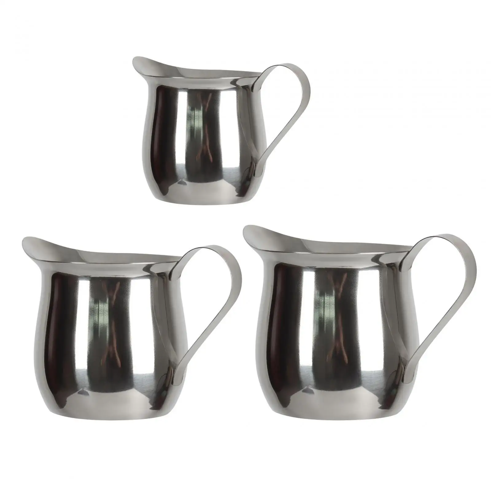 Milk Frothing Pitcher Stainless Steel Coffee Milk Frothing Jug Espresso Steaming Pitcher for Home Shop Kitchen Cappuccino Cafe