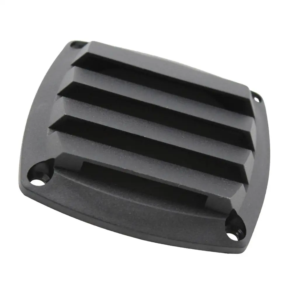 3 Inch Louvered Vents, Boat Marine Hull  Grill Cover Replacement Part for RV  Rectangular (Black)