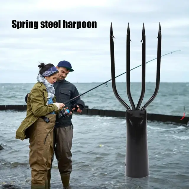 Spring Steel Harpoon Fishing Tackle Spearfishing Tool Durable 3 4