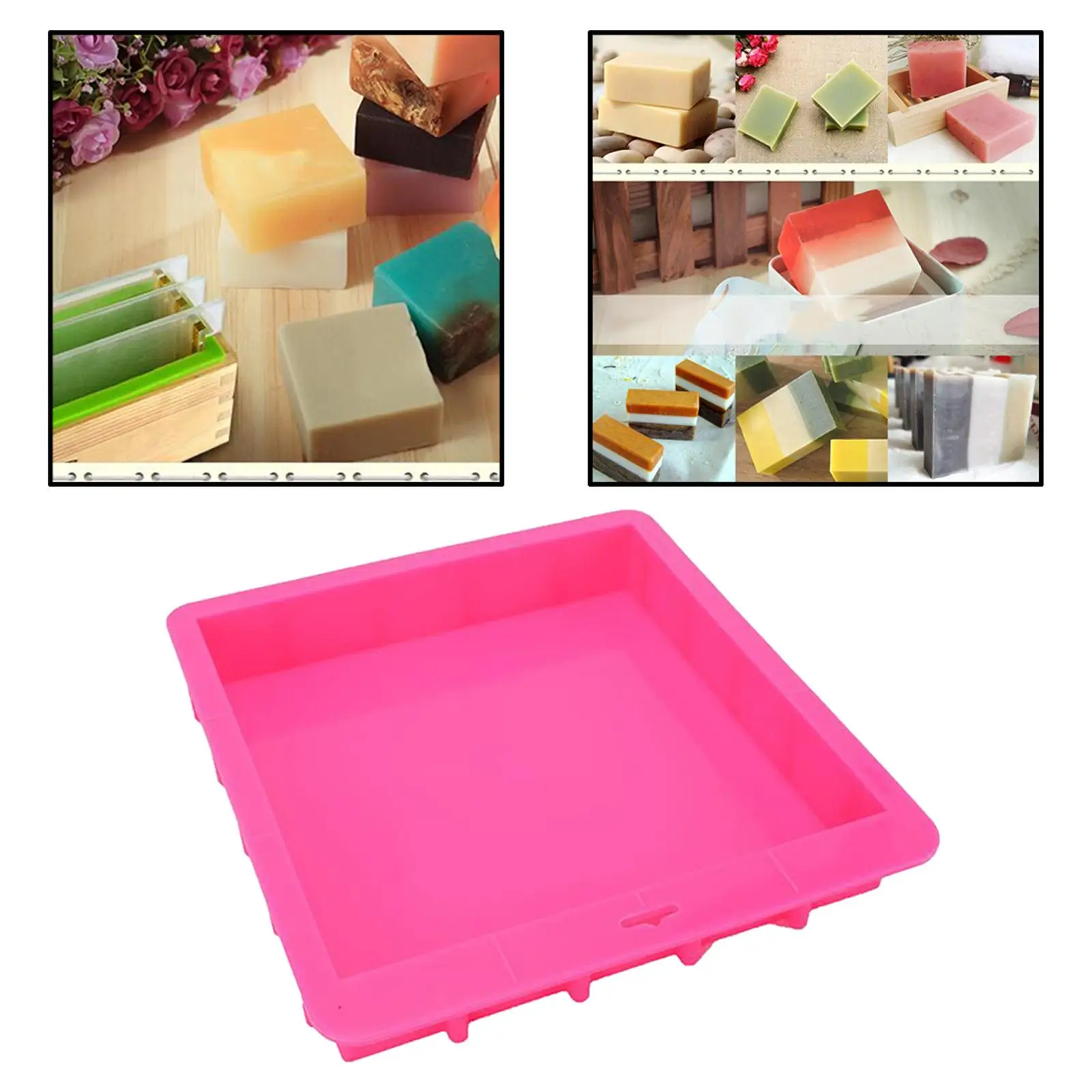 Rectangular Shape Soap Making Mould Silicone Mold for Cake Aromatherapy Baking Accessories