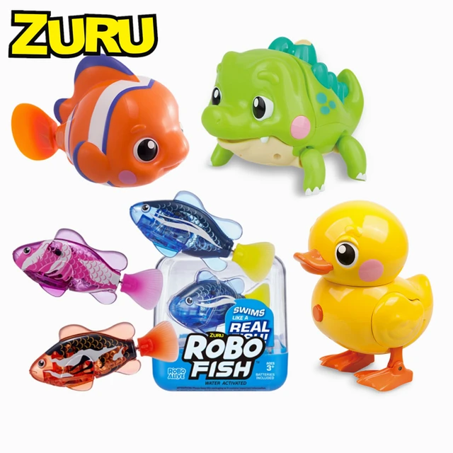 New Surprise Doll Robo Alive Junior Little Fish Battery-Powered Baby Fish  Bath Toy By ZURU Bathtub Water Toys with Batteries - AliExpress