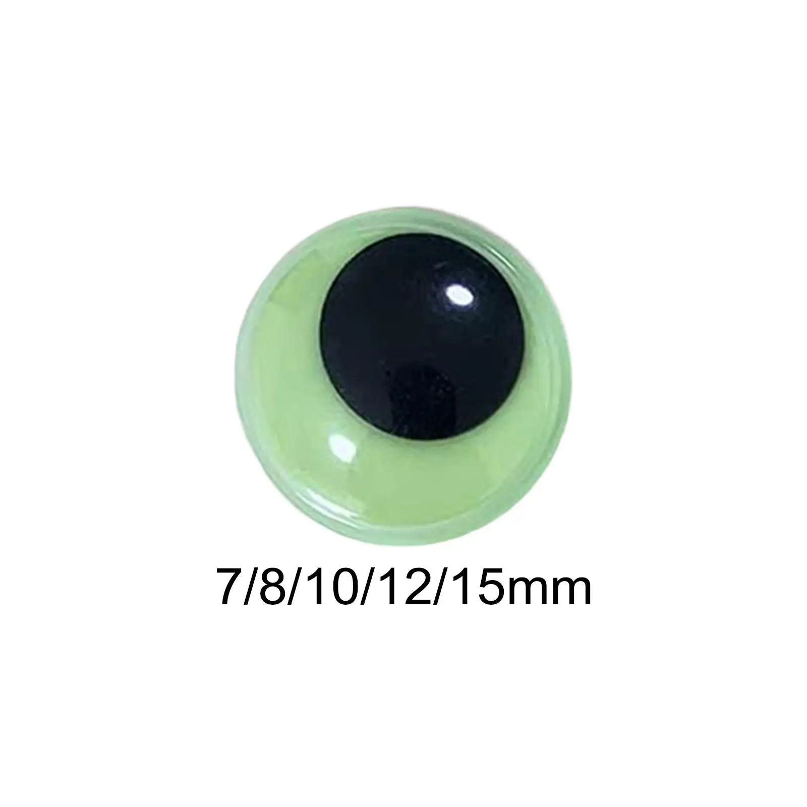 Glow in The Dark Eyes Round Stick on Sticky Movable Eyes Googly Eyes for Soft Toys Scrapbooking Crafts Decoration Halloween
