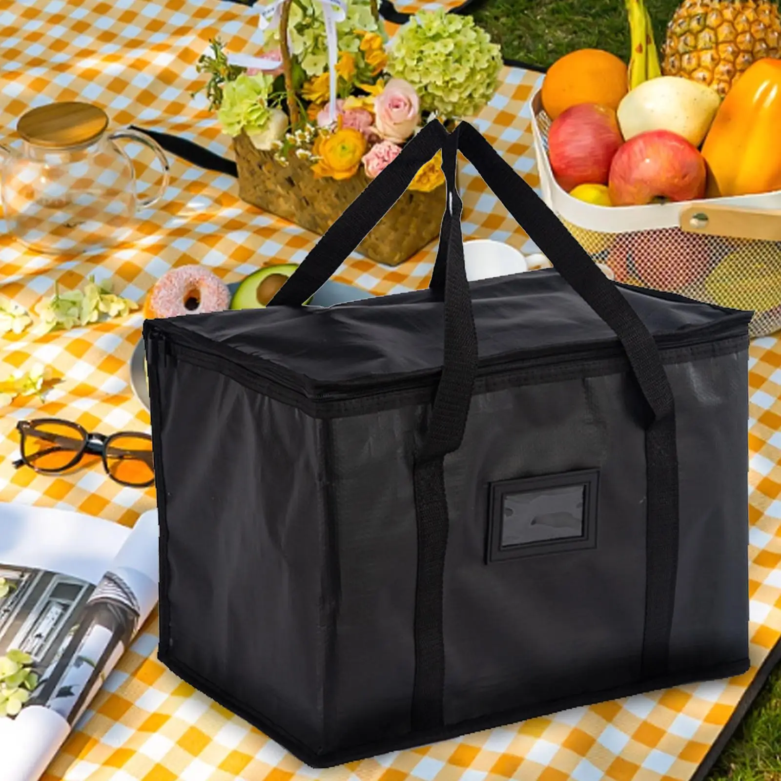 Insulated Cooler Bag Thickened Collapsible Waterproof Outdoor Reusable Shopping Bag for Catering Barbecue Travel Picnic Fishing