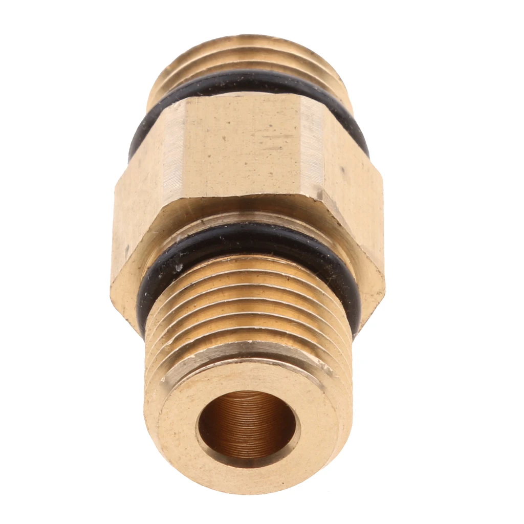 Compressed Air Double Nipple, Male M14X1.5 - 1/4 Inch NPT On Both Sides