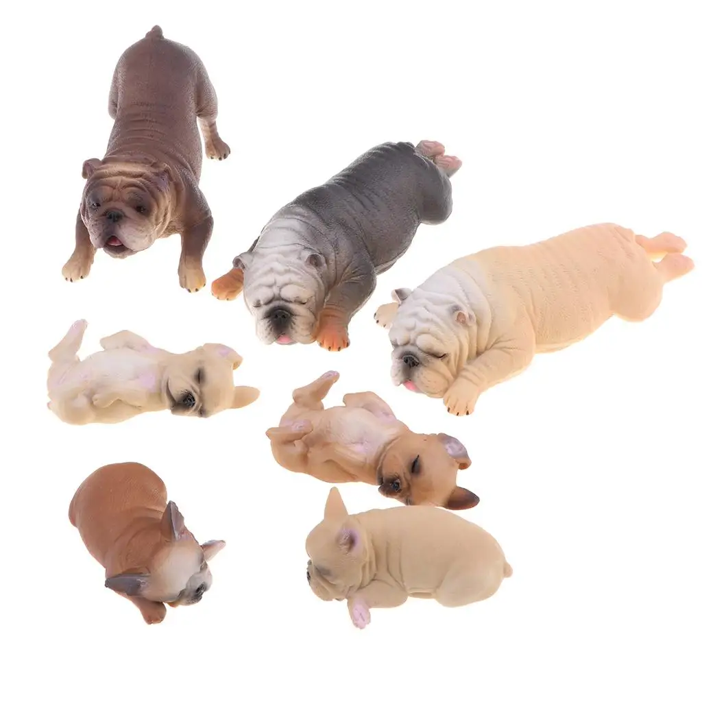 Pack of 7 Vivid  Figurines,  Animal Pet Model Toy Set  for Nature , Gift
