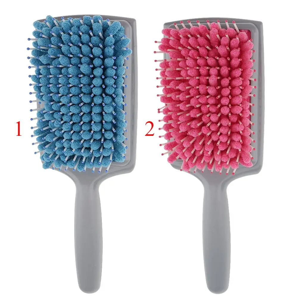 2pcs Quick Drying Hair Hair Brush Comb-Blue and Pink