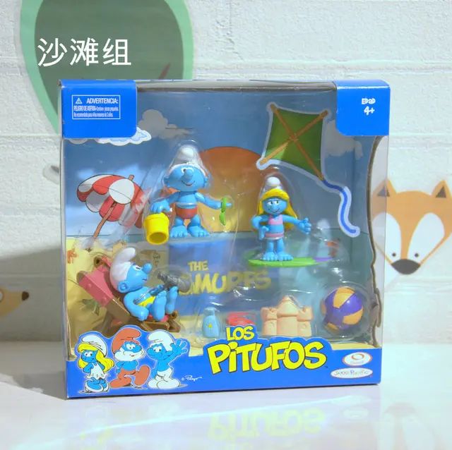 12pcs Cartoon Smurfs Figure Toys Smurfing Anime PVC Model Toys