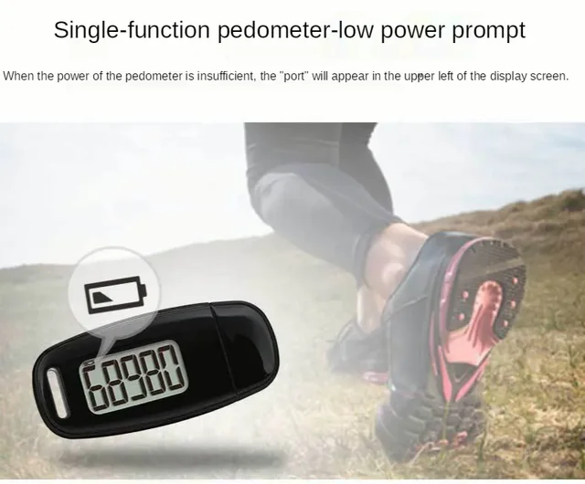 Step Counter For Walking With Backlight And Back Buckle, Pedometer