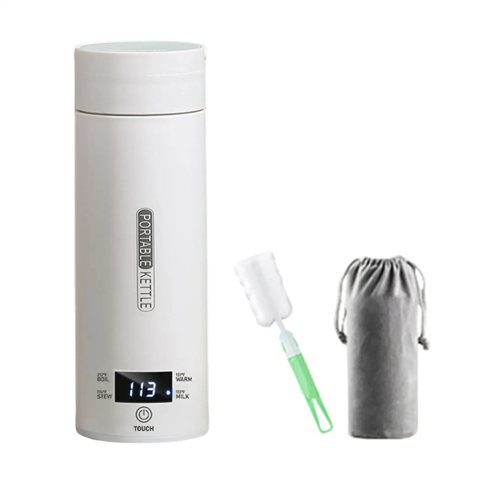 Portable Electric Kettle Travel Vacuum Insulated Mug Electric Tea Kettle for Trip