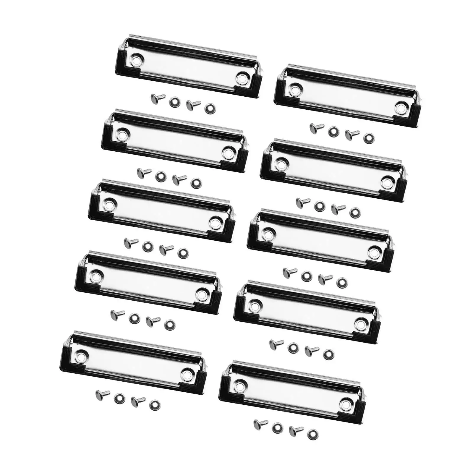 10Pcs Clips for Clipboard Hardware Stationery Plate Holder for Stationery Supplies Business Office