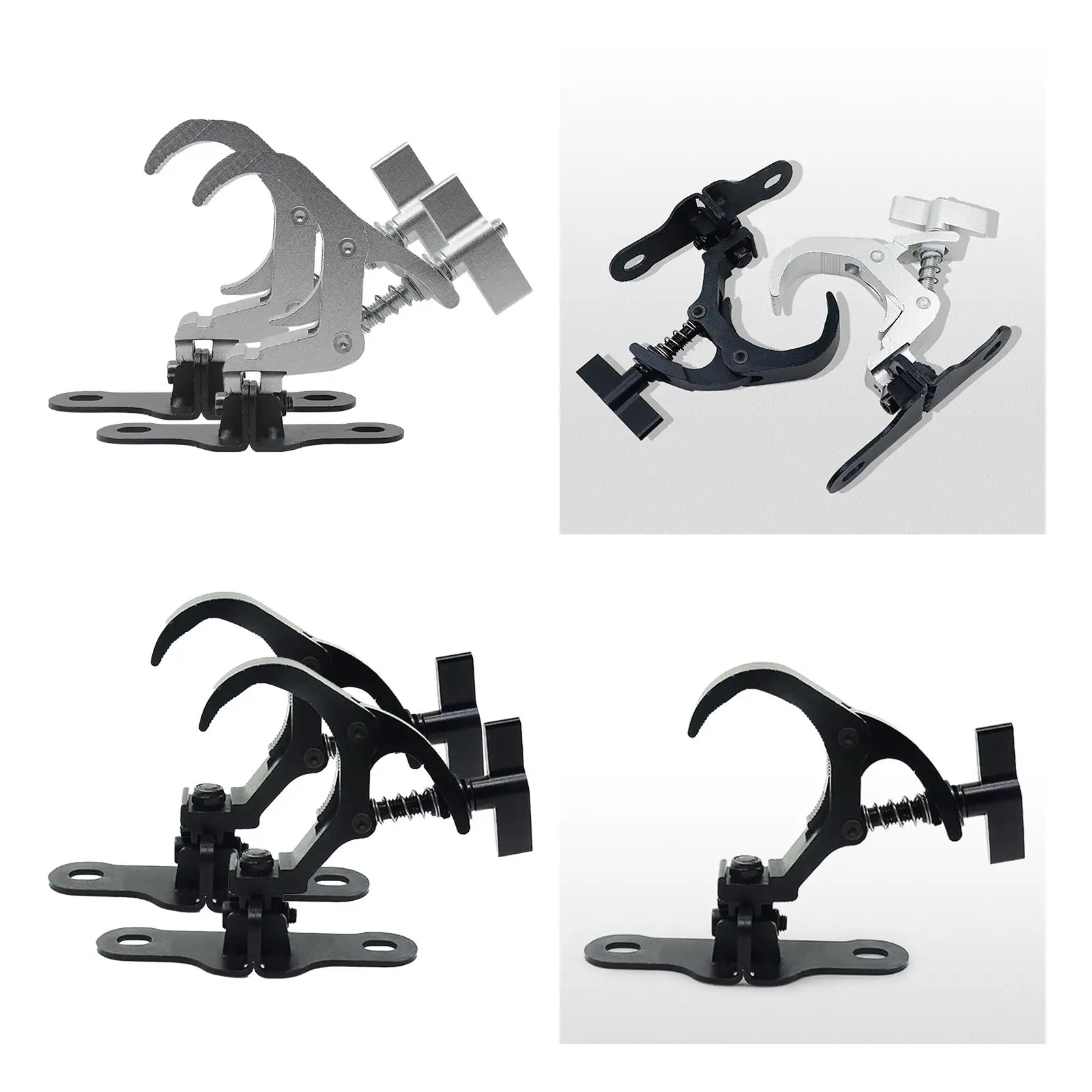 Stage Light Truss Clip Anti Slip Aluminum Max Load 200kg Lighting Clamp for Pub Theatre Par Lighting Stage Moving Head Light