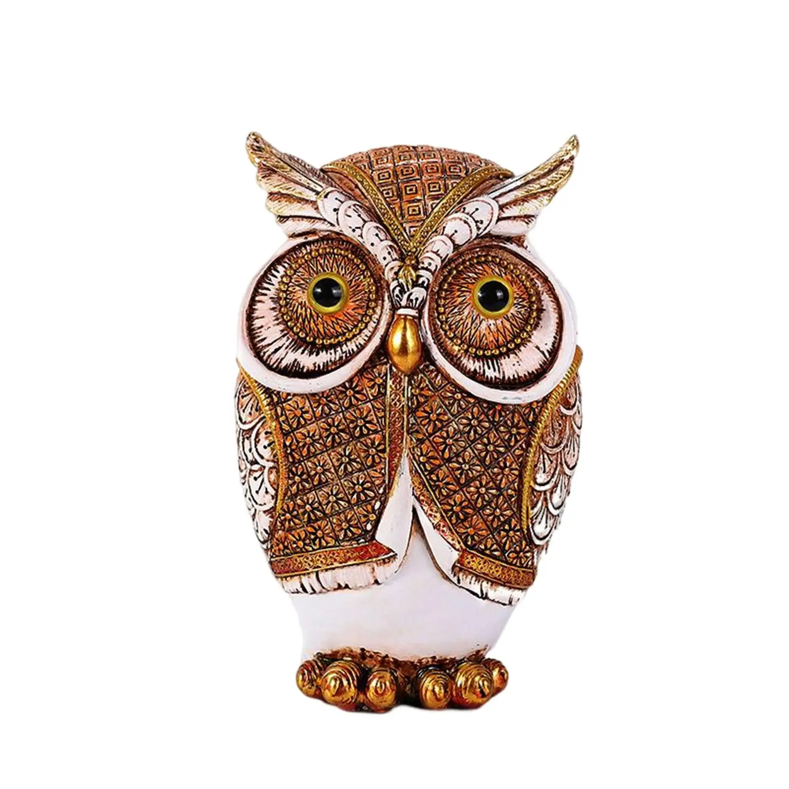 European owl Statue Gifts resin Ornament Realistic Crafts Decor Animal Statue for Home Bathroom Car Office Living Room