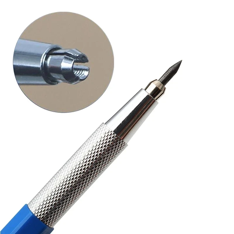 2,0 mm Druckbleistift-Set, 2B, blau/schwarze Mine, Nachfüllungen, Büro, Schreiben, Schule, Kunst, Malerei, Design, Skizzenwerkzeuge, Studenten-Briefpapier – Detail 3