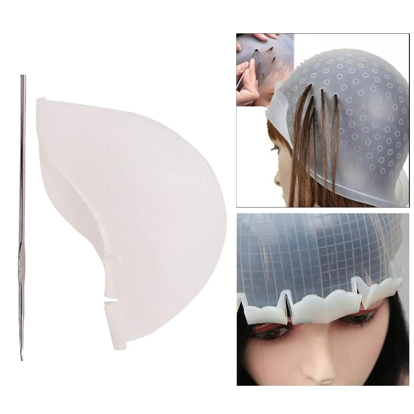 Highlighting Hat Reusable Dye Hat for Hairdressing Tools Tinting Salon