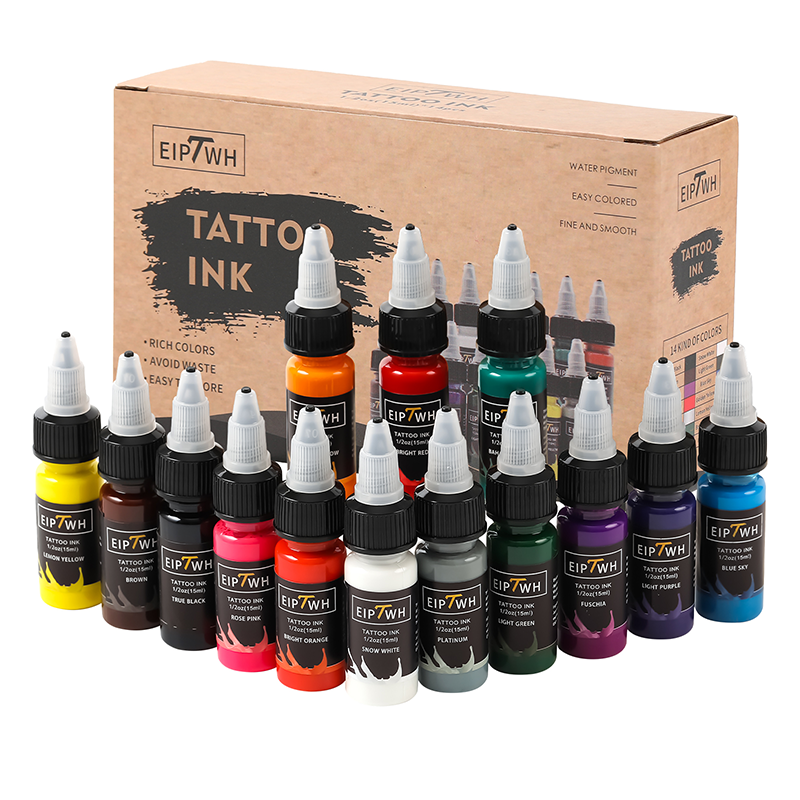 Best of 15ml 14colors Tattoo Ink Pigment With Box Body Art Tattoo Kits Professional Beauty Paints Makeup Tattoo Supplies Semi-permanent Reviews & Tips