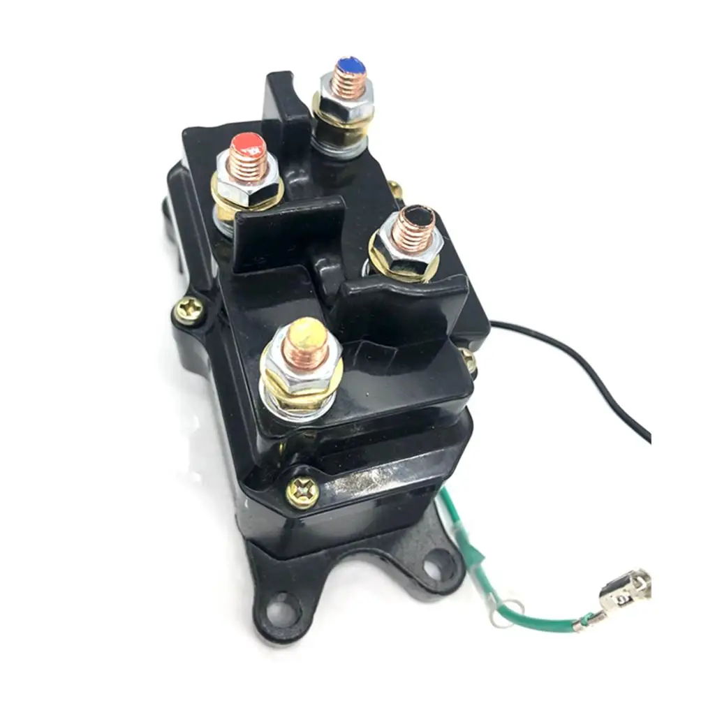 12VDC ATV UTV Solenoid Relay Contactor+Winch Rocker Thumb Switch Wiring Combo Convenient Power