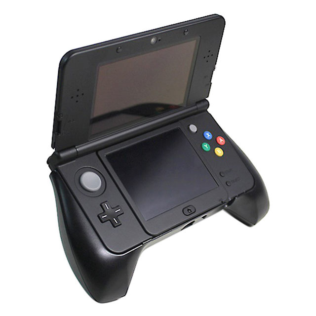 Nintendo New 3DS XL Black Handheld System With popular grip and charger