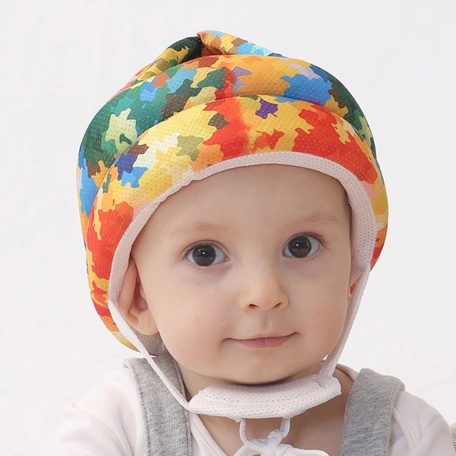Casco de seguridad para bebé pequeño, cojín ajustable, sombrero de