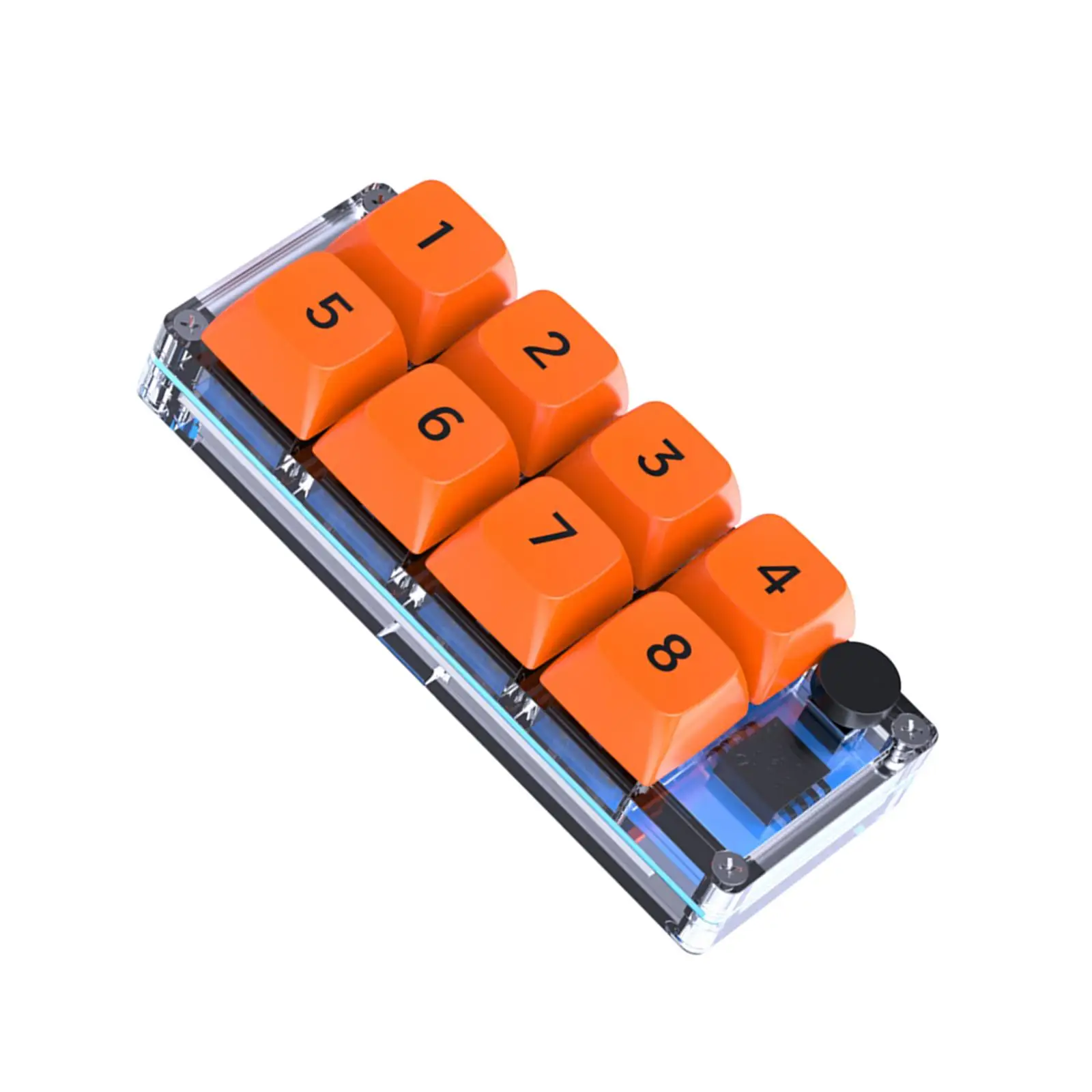 Programming Macro Pad Keypad Easy to Program for PC Gamer Mechanical Axis Hot Swappable 4 Lighting Effects USB Mini 8 Key Keypad