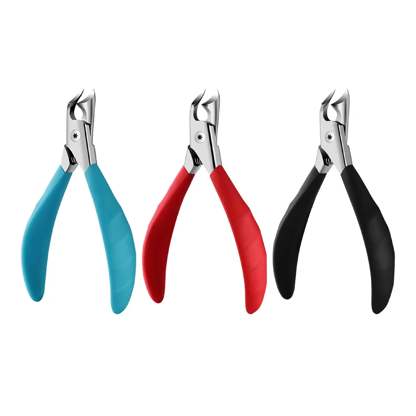 Ingrown Toenail Clippers Cuticle Trimmer Nippers Sharp Tip Pedicure Grooming Tool Curved Thick Nails Cutter for Thick Hard Nails