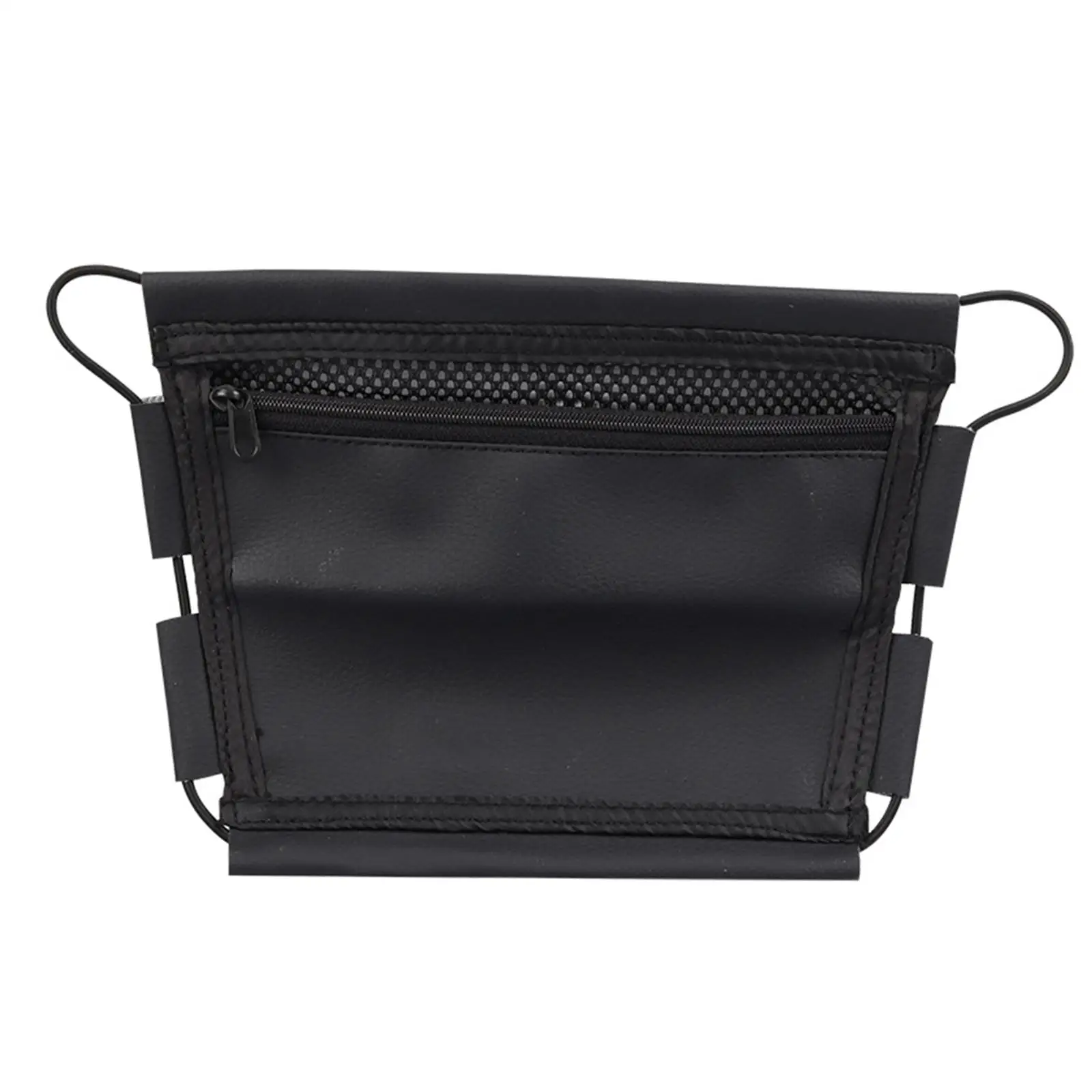 PU Leather Under Seat Storage Bag Black Durable Tool for Motorcycle